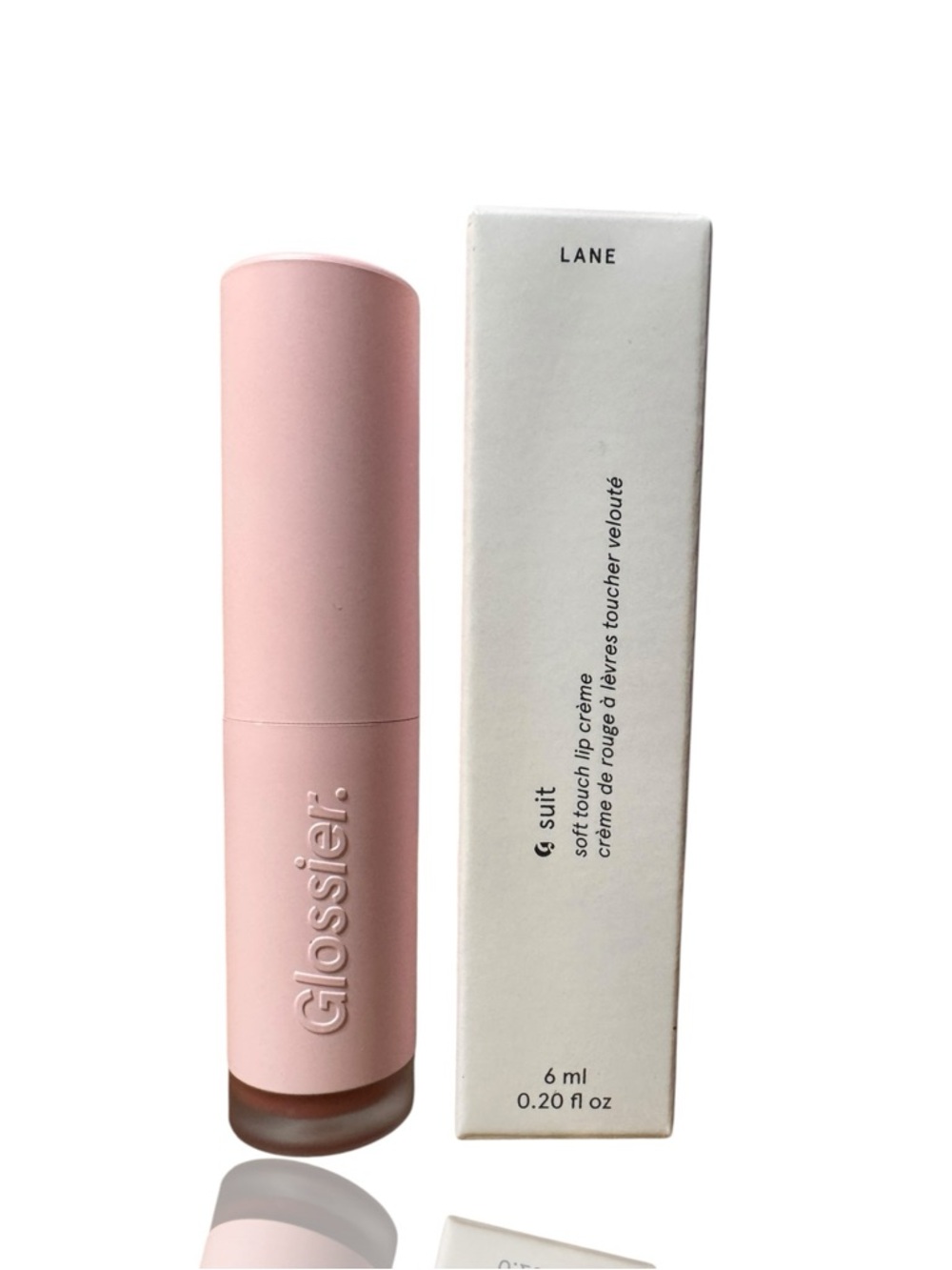 Glossier Soft Touch Lip Crème — Shade Lane Nude Mauve Brown
